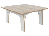 Keukenhof baby tafel L80 x B80 x H40 cm Wit Houtdecor Tangara Groothandel voor Kinderopvang inrichtingen